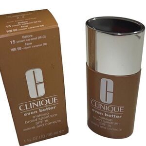 Clinique Even Better Evens‎ & Corrects SPF 15 Creme Caramel Makeup NIB